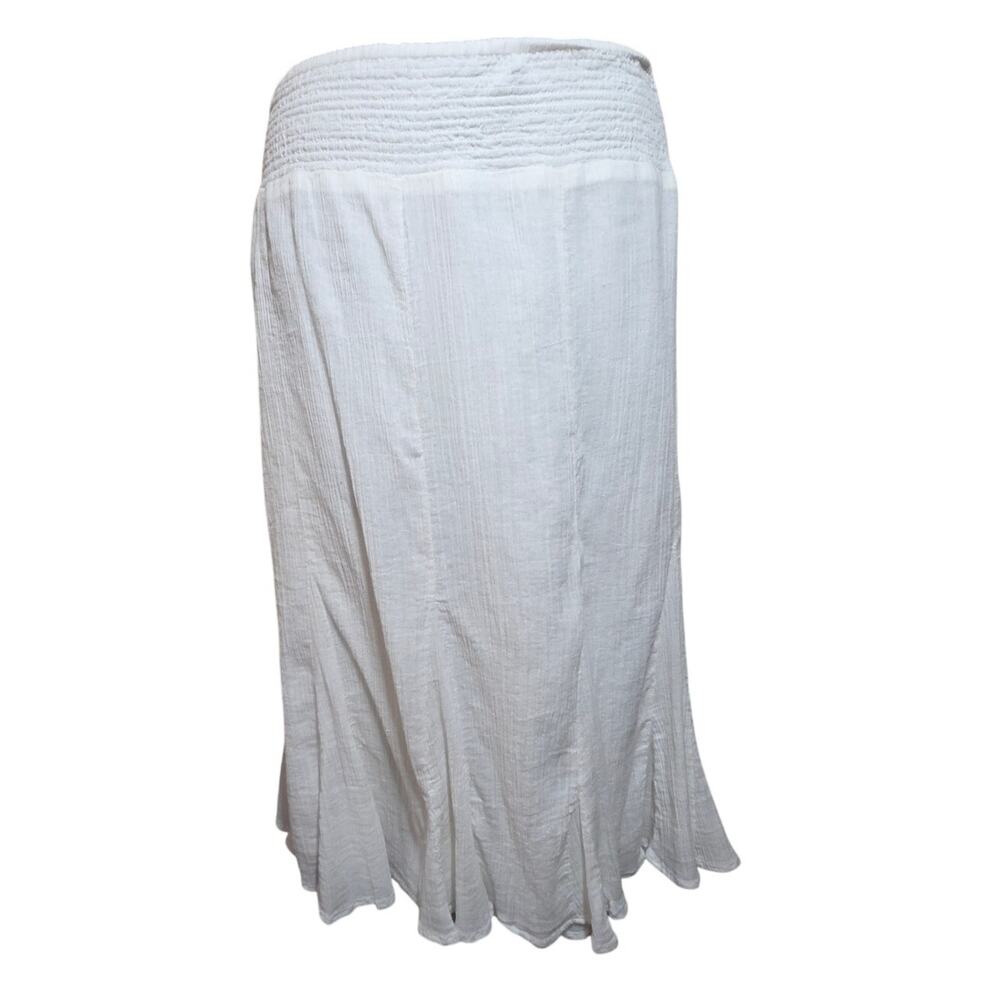 Cotton Pull On Knee Length Skirt Size10